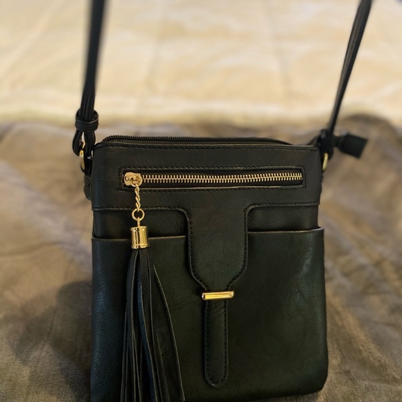 Leather crossword bag - Picture 2 of 6